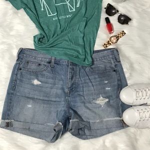 J. Crew factory distressed jean denim shorts 31